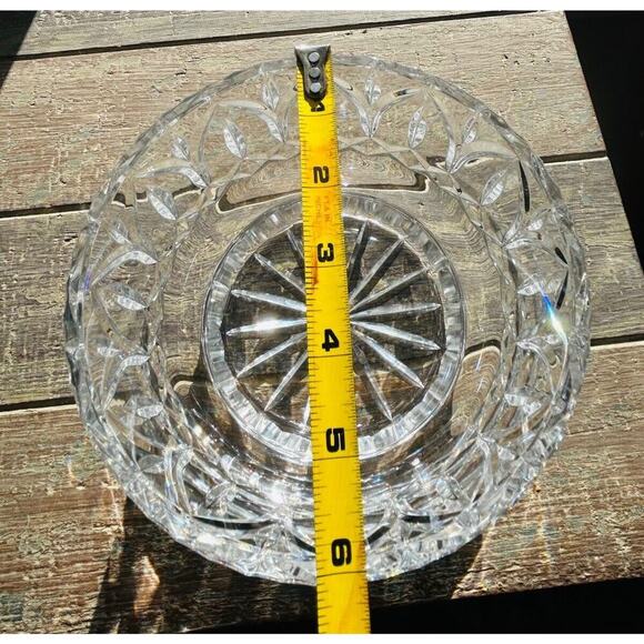 Vintage Astor Crystal Bowl Round Clear Glass Centerpiece - Picture 8 of 16